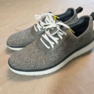 Jos. A. Bank Gray Knit Sneakers with White Soles